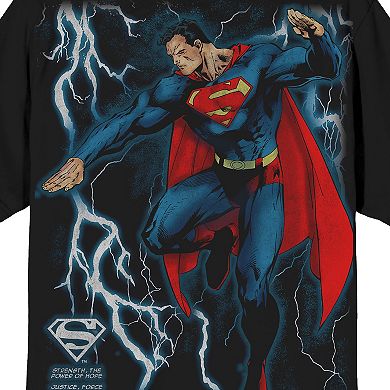 Men's Superman Lightning Graphic Tee