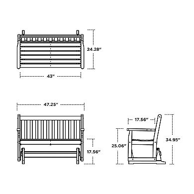POLYWOOD Traditional Garden 48-Inch Glider