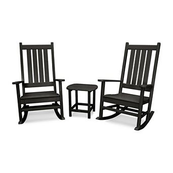 POLYWOOD Vineyard Rocking Chairs and Side Table 3 pc Set