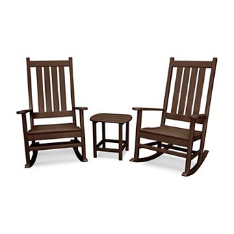 POLYWOOD Vineyard Rocking Chairs and Side Table 3 pc Set