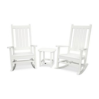 POLYWOOD Vineyard Rocking Chairs and Side Table 3 pc Set