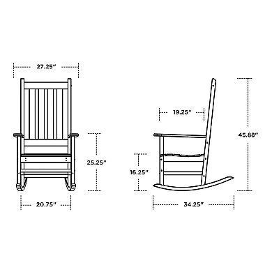 POLYWOOD Vineyard Porch Rocking Chair