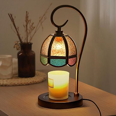 Candle Warmer Lamp, Electric Candle Lamp Warmer, Dimmable Wax Melt Warmer for Scented Wax Black
