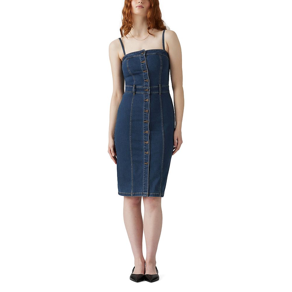 denim tommy hilfiger dress Women's Dresses Dress,Medium Benson,8 at Amazon Women's Clothing store fabric::SoftWash Linen Blooming Pink Rose Gown– Color:Black / Cream this denim dress from