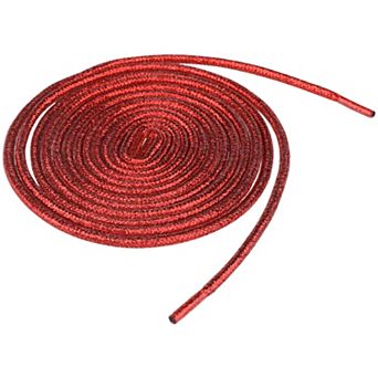 1 Pair Glitter Shiny Shoelace Sparkling Sneakers Round Shoe Laces Strings 35.43"