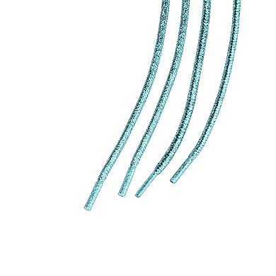 1 Pair Glitter Shiny Shoelace Sparkling Sneakers Round Shoe Laces Strings 47.24"