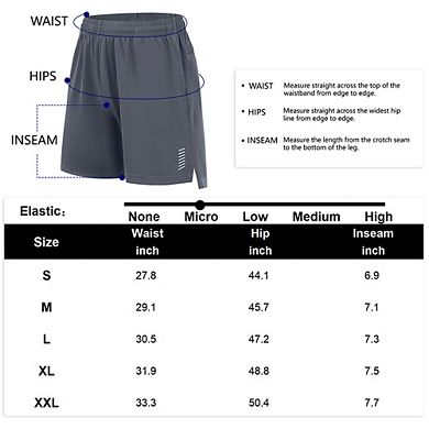 Men's 7" Swim Trunks Quick Dry Swim Board Shorts with Pockets Beach Shorts Bathing Suits for Men