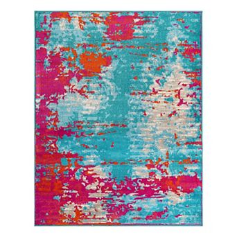 Unique Loom Kyushu Azalea Throw Rug