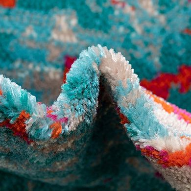 Unique Loom Kyushu Azalea Throw Rug