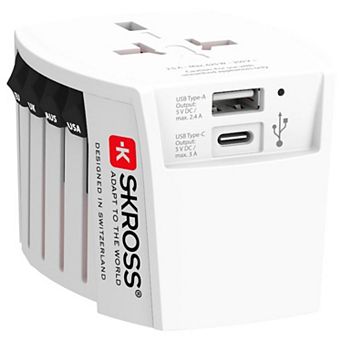 SKROSS Universal USB Travel Adapter