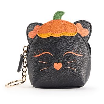 LC Lauren Conrad Pumpkin Kitty Coin Pouch