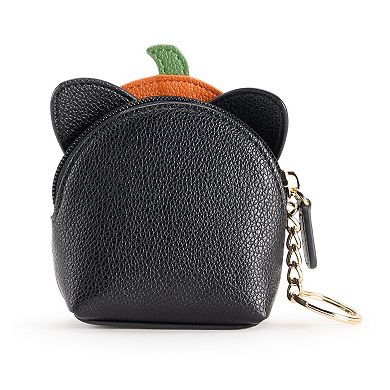 LC Lauren Conrad Pumpkin Kitty Coin Pouch