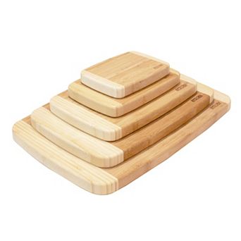 Joyce Chen Burnished Bamboo Cutting Board 5 Pack Bundle