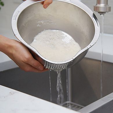Joyce Chen 3-in-1 Rice Washer, Colander, and Strainer
