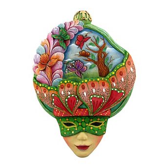 Butterfly Mask Halloween 24" Wooden Door Decor by G. DeBrekht Handcrafted Holiday Decor