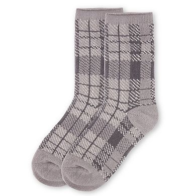 Women's Plaid Buttersoft Cozy And Warm Crew Socks