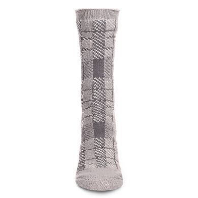 Women's Plaid Buttersoft Cozy And Warm Crew Socks
