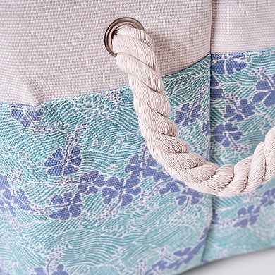 American Art Decor Kona Coast by Reyn Spooner 50th State Printed Fabric 3 pc. Basket Set