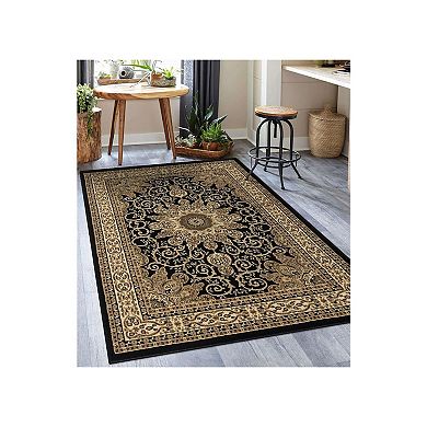 Luxe Weavers Floral Medallion Area Rug