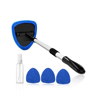AstroAI Car Windshield Cleaner, Car Window Cleaner Cleaning Tool Kit with 4 Reusable Pads