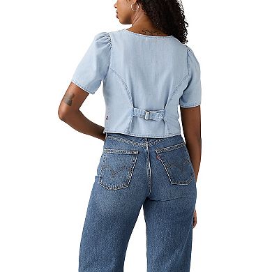 Juniors' Levi's® Moxie Short-Sleeve Denim Blouse