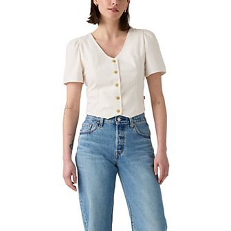 Juniors' Levi's® Moxie Short-Sleeve Denim Blouse