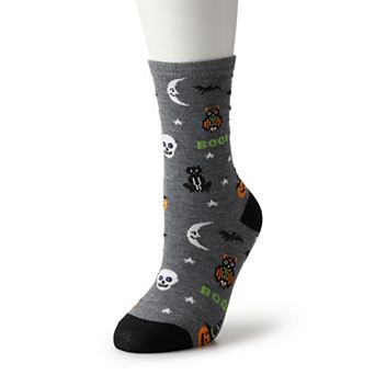 Women's Retro Halloween Novelty Crew Socks
