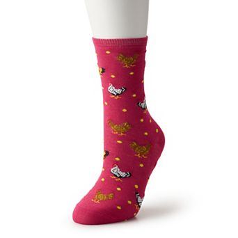 Women's Allover Animal Icon Crew Socks