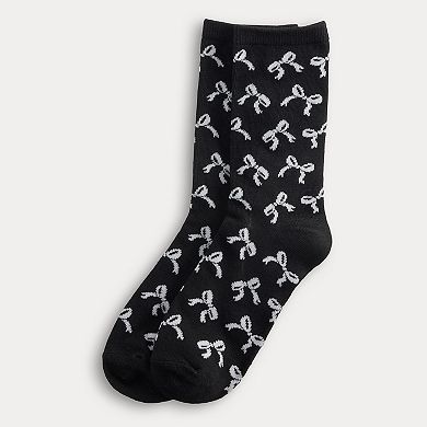 Women's Novelty Print Crew Socks