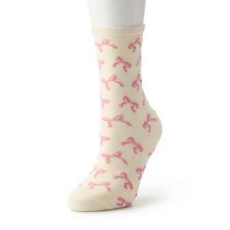 Women's Novelty Print Crew Socks