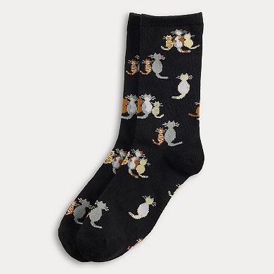 Women's CAT Family Crew Socks