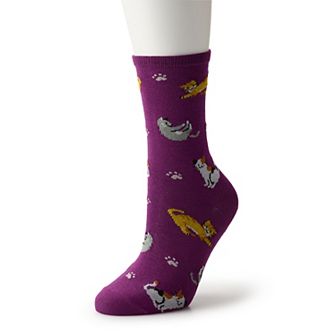 Women's CAT Family Crew Socks