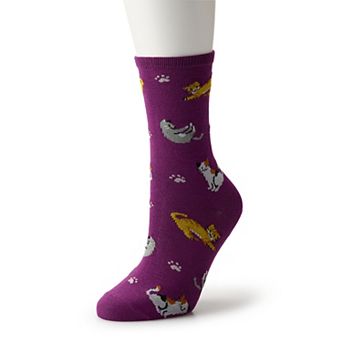 Women's CAT Family Crew Socks