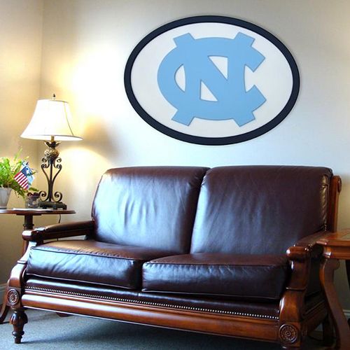 North Carolina Tar Heels 46-inch Carved Wall Art