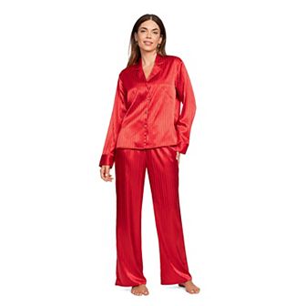 Petite Lilac+London 2 pc Pajama Top & Pajama Bottoms Set