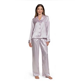 Petite Lilac+London 2 pc Pajama Top & Pajama Bottoms Set