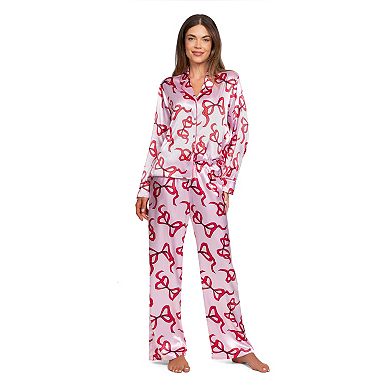 Women's Lilac&London 2-pc. Pajama Top & Pajama Bottoms Set