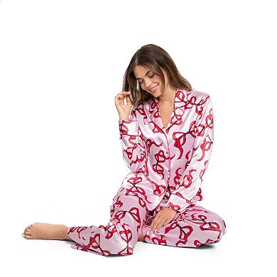 Women's Lilac&London 2-pc. Pajama Top & Pajama Bottoms Set