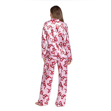 Women's Lilac&London 2-pc. Pajama Top & Pajama Bottoms Set