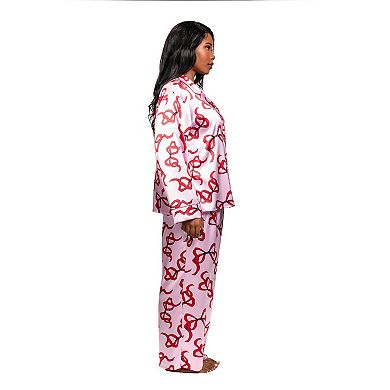 Plus Size Lilac&London 2-pc. Pajama Top & Pajama Bottoms Set