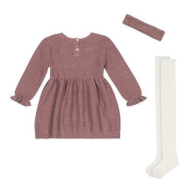 Baby & Toddler Little Lass Sweater Dress & Headband Set