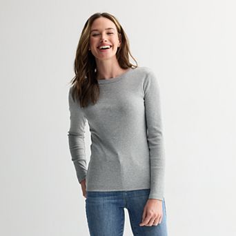 Petite Sonoma Goods For Life® Long Sleeve Crewneck T-Shirt