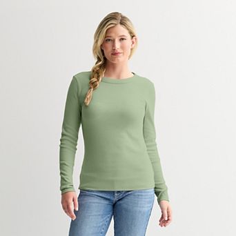 Petite Sonoma Goods For Life® Long Sleeve Crewneck T-Shirt