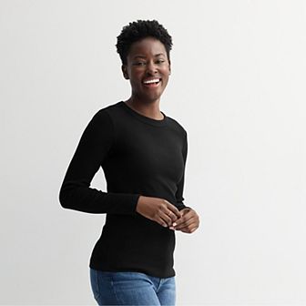 Petite Sonoma Goods For Life® Long Sleeve Crewneck T-Shirt