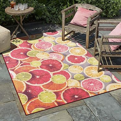 Jill Zarin Antigua Caribbean Outdoor Throw Rug