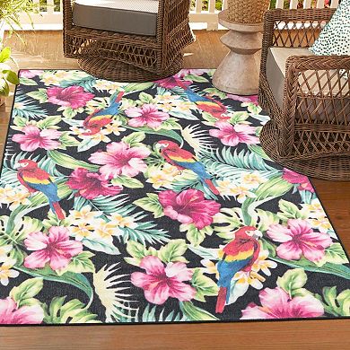Jill Zarin Saint Lucia Caribbean Outdoor Throw Rug