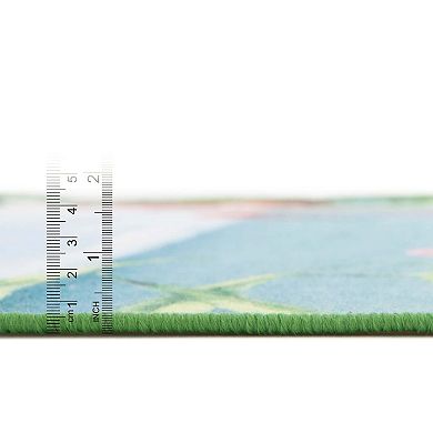 Jill Zarin Dominica Caribbean Outdoor Throw Rug