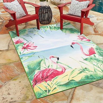 Jill Zarin Dominica Caribbean Outdoor Throw Rug