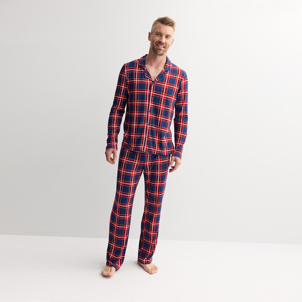 Men's Jammies For Your Families® Tolli Tartan Plaid Notch Collar Pajama ...