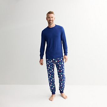 Men's Jammies For Your Families® Holiday Jumble Pajama Top & Pajama Bottoms Set
